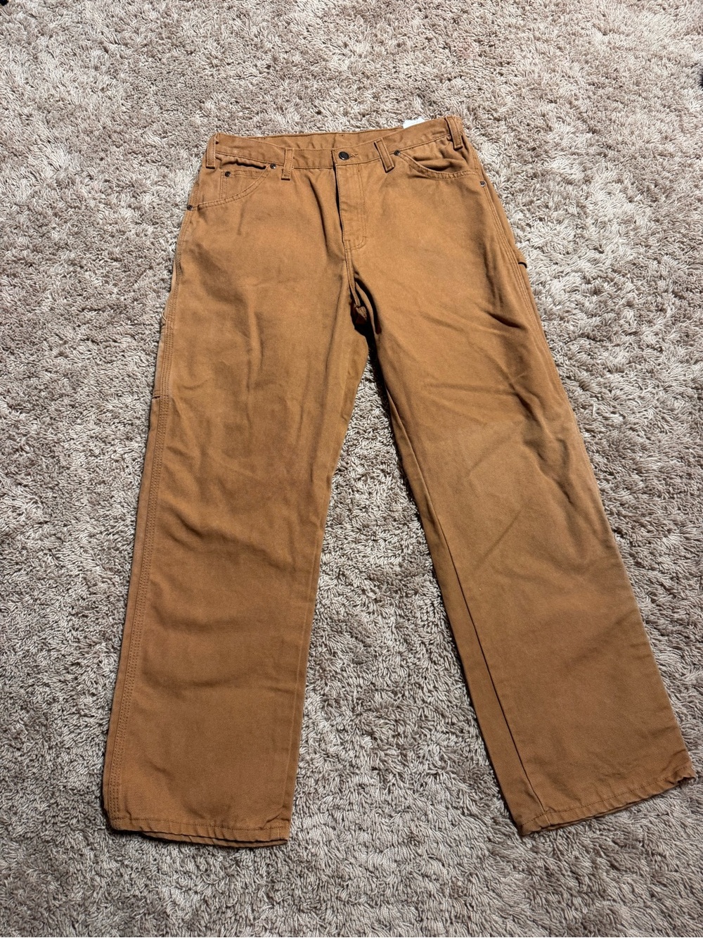 Dickies Men's Brown Straight-Leg workwear pants